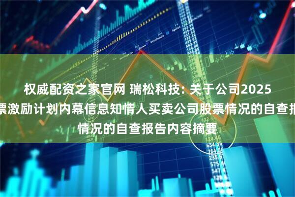 权威配资之家官网 瑞松科技: 关于公司2025年限制性股票激励计划内幕信息知情人买卖公司股票情况的自查报告内容摘要