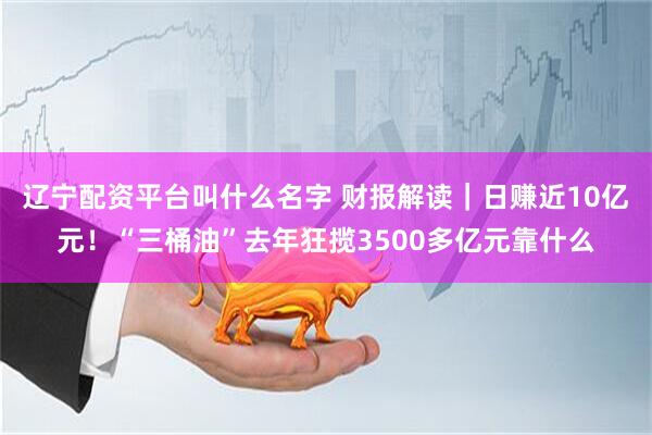 辽宁配资平台叫什么名字 财报解读｜日赚近10亿元！“三桶油”去年狂揽3500多亿元靠什么